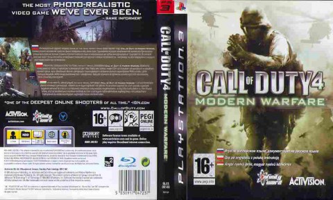 Игра Call of Duty Modern Warfare, Sony PS3, 172-55, Баград.рф